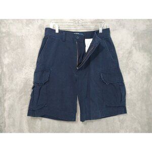 Polo Ralph Lauren Shorts Mens 32 Navy Blue Cargo High Rise Cotton